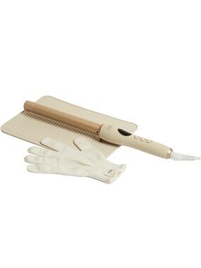 Luxy Cream & Gold Signature 1 Inch Extended Barrel Curling Wand